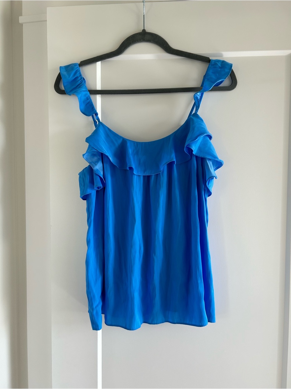 Lilly Pulitzer Bright Blue Ruffle Strap Camisole